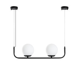 Opviq Faruk - 13710 Lámpara de araña de cuerpo metálico Negro